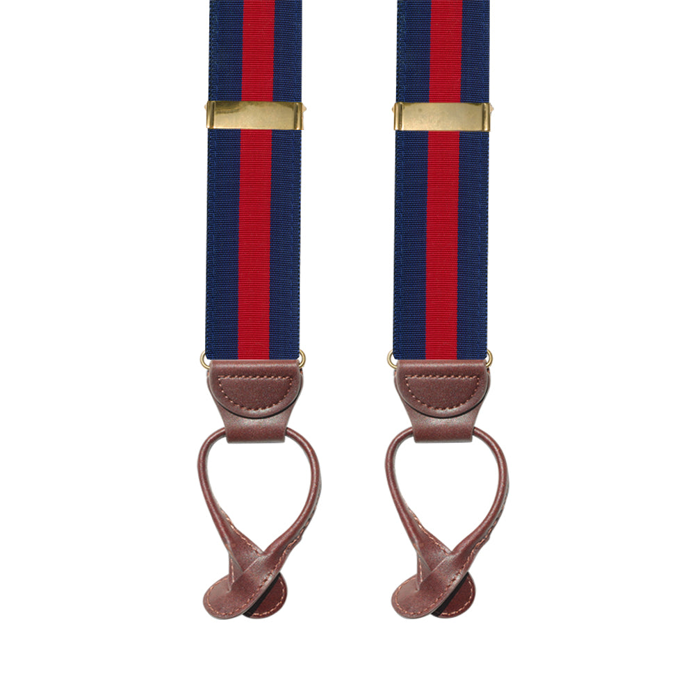 Red &amp; Navy Grosgrain Ribbon Brace