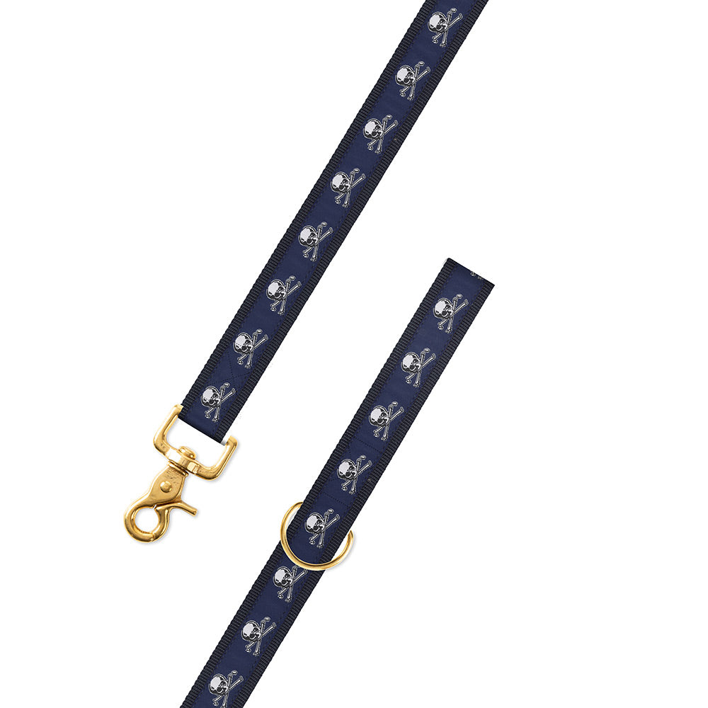 Cross Bones Motif Dog Leash