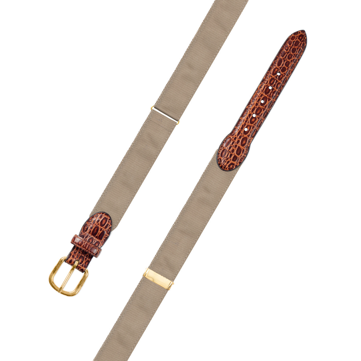 Adjustable Tab Braided Belt